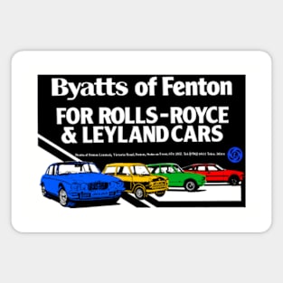 BRITISH LEYLAND CAR DEALERSHIP - advert Magnet